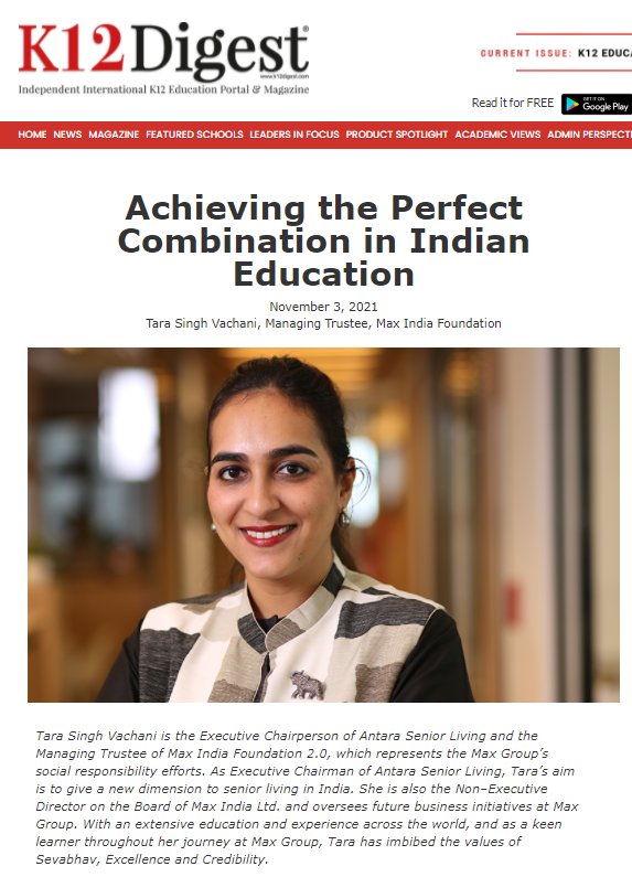 Achieving the Perfect Combination in Indian Education