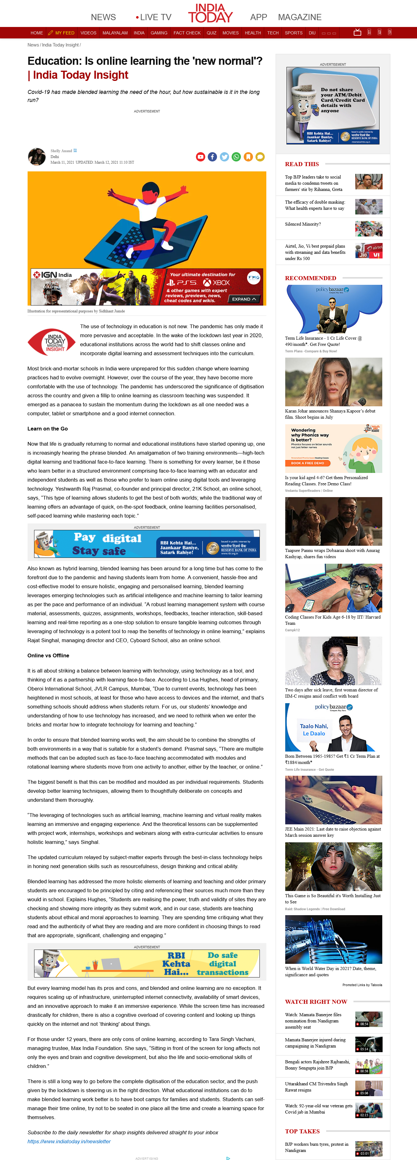 Education: Is online learning the 'new normal'?