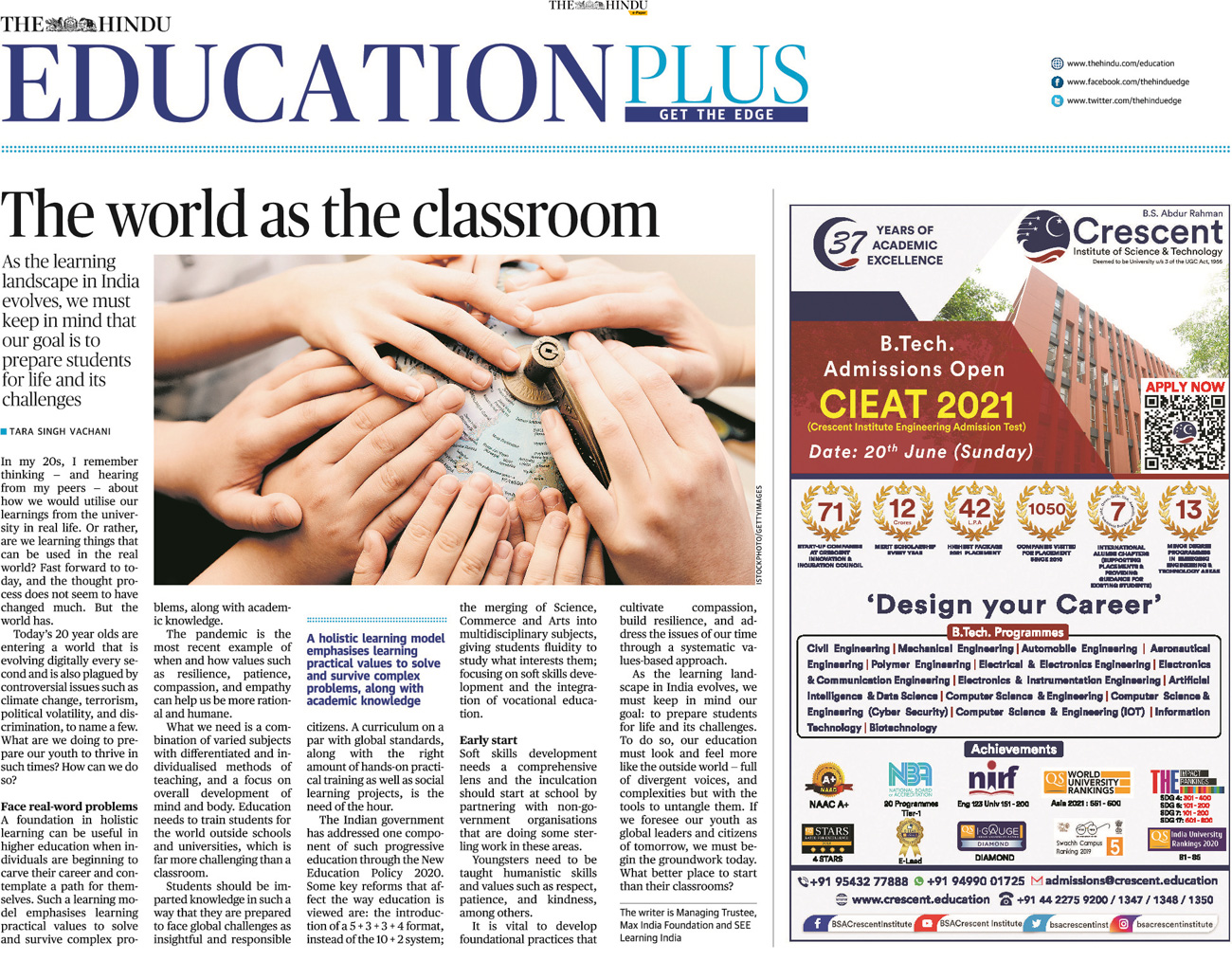 The world as the classroom